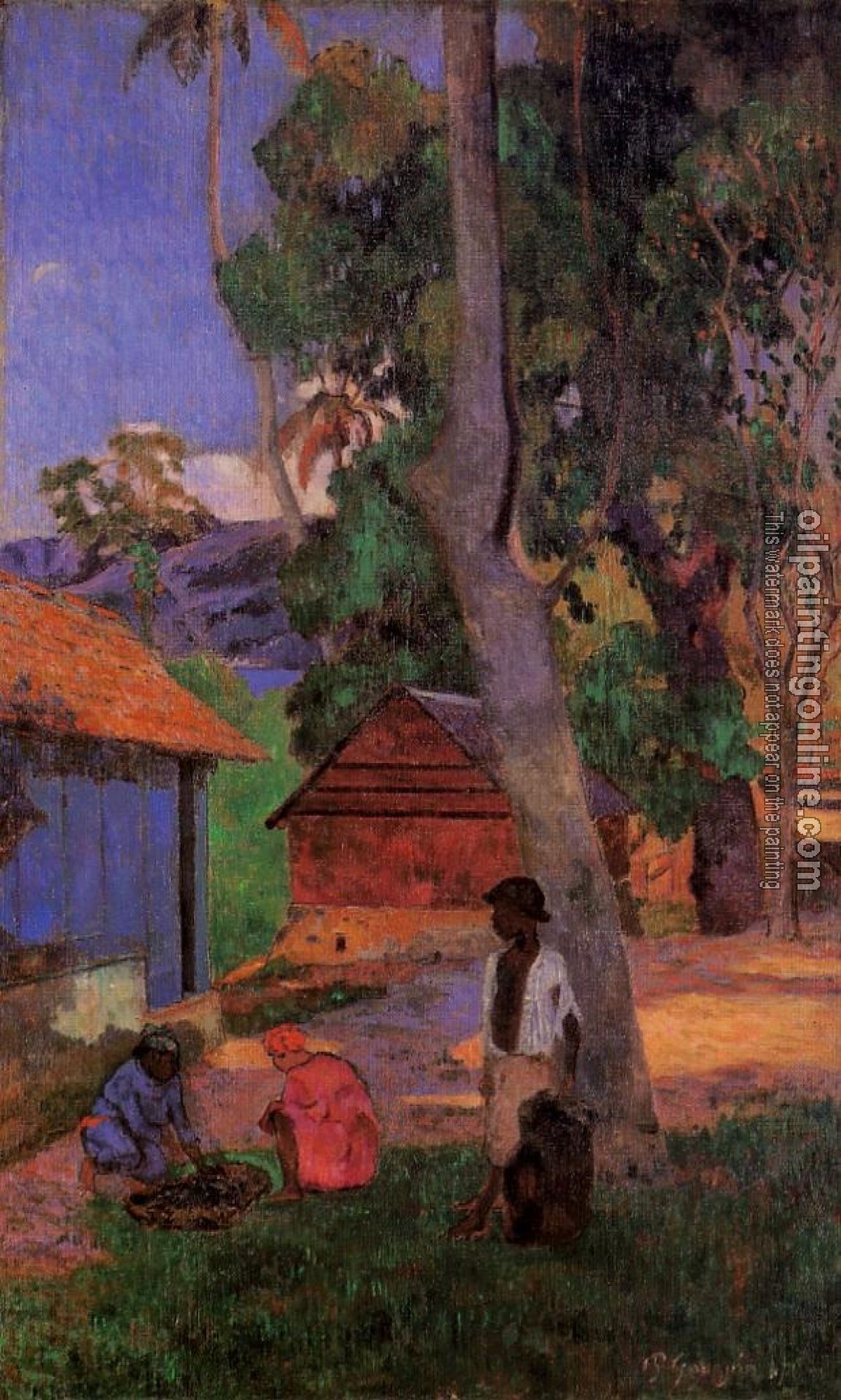 Gauguin, Paul - Around the Huts